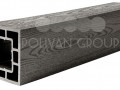 Сопутствующие товары Polivan Groop Столб опорный (текстура дерева или 3D фактура мелкой полоски) цвет черный