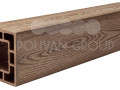 Сопутствующие товары Polivan Groop Столб опорный (текстура дерева или 3D фактура мелкой полоски) цвет светло-коричневый