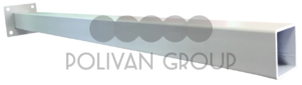 Polivan Groop Кронштейн для столба 120x120 мм металлический цвет серый