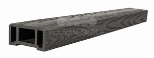 Polivan Groop Поручень (текстура дерева или 3D фактура мелкой полоски) цвет черный