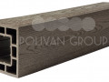 Сопутствующие товары Polivan Groop Столб опорный (текстура дерева или 3D фактура мелкой полоски) цвет темно-коричневый